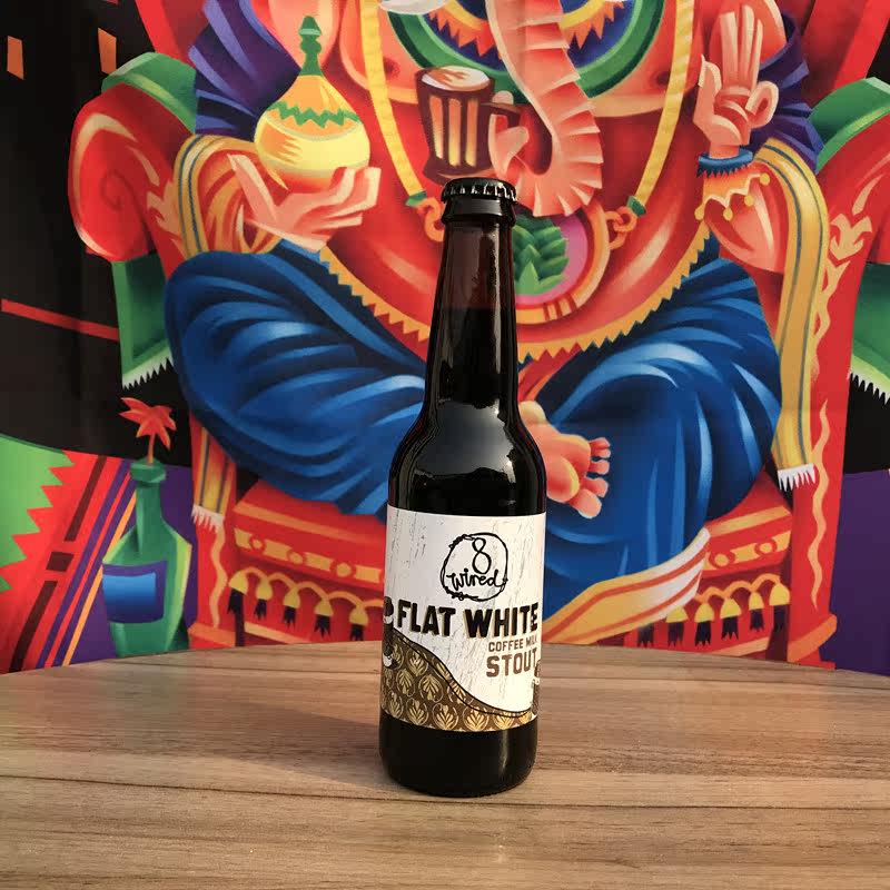 新西兰 八怪 咖啡牛奶世涛啤酒330ml 8 wired coffee milk stout_不