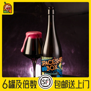 惠同学 迷信飞船盒子蓝莓味苹果酒 ut4.22 750ml 瓶装 精酿啤酒