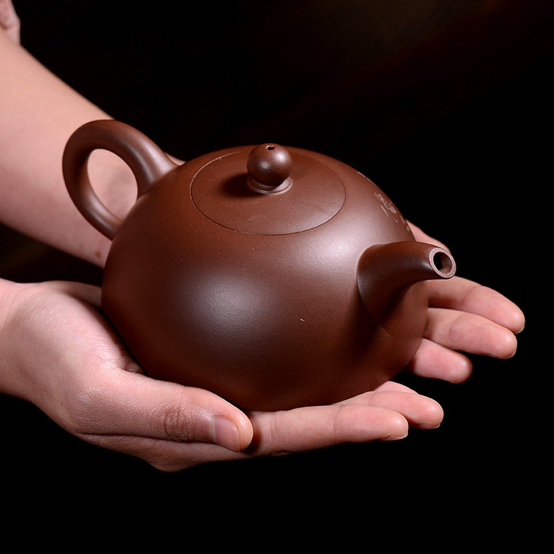 【再减100元】半瓜壶·百年利永曼生系列 紫泥 310cc