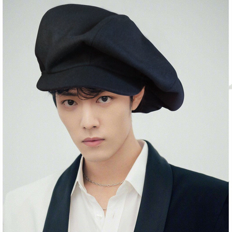 私人订制小天地的优惠券大全—肖战王一博同款超大黑色云朵帽子女春夏