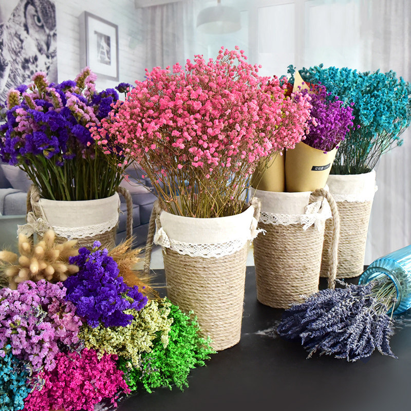 滿天星干花小花束家居擺設(shè)客廳紅ins裝飾插花擺件永生薰衣草 滿天星干花小花束家居擺設(shè)客廳紅ins裝飾插花擺件永生薰衣草