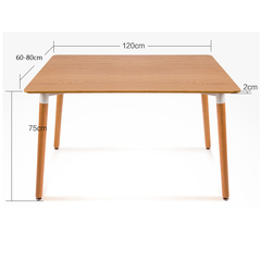 简约时尚现代实木腿方形餐桌 小户型餐桌 伊姆斯桌子