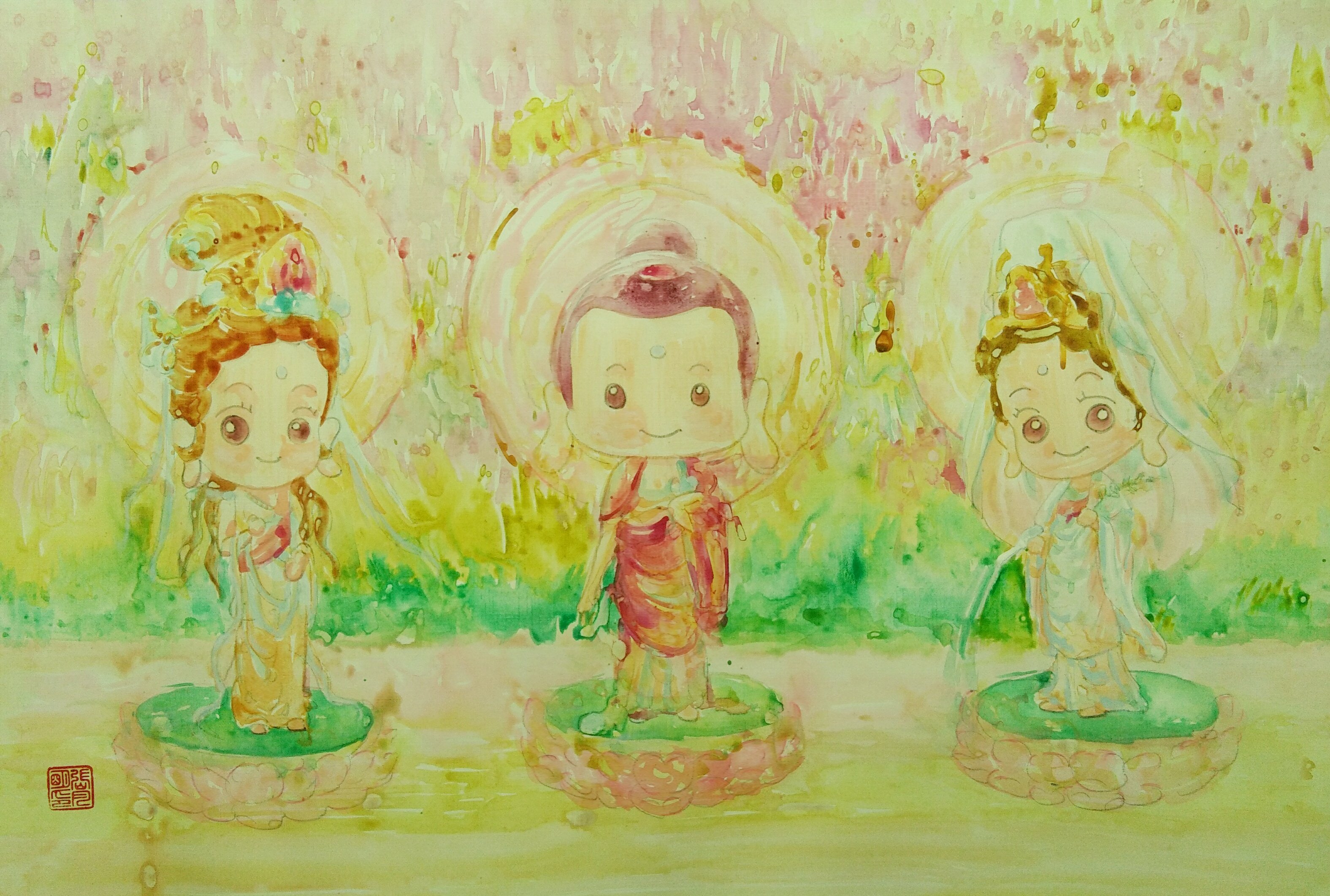 张月明 《西方三圣》山东美协