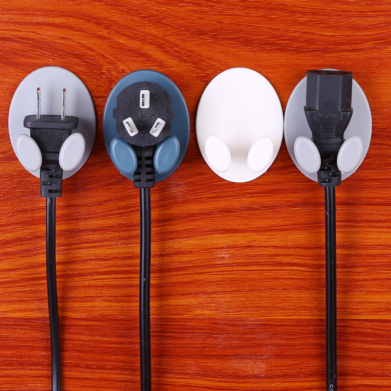 创意电源线固定器厨房多功能排插头壁挂墙上收纳整理免钉无痕挂钩