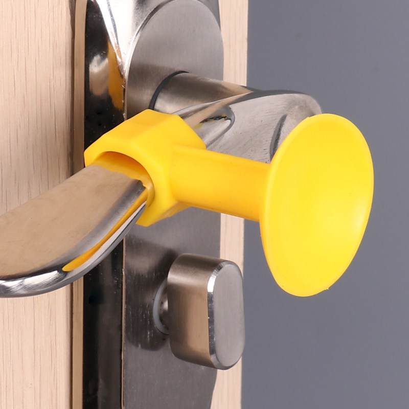 门把手静音防撞垫硅胶门后把手固定器自粘式玻璃桌角墙面防碰撞垫