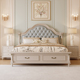 简约美式床实木床1.8米欧式床双人床主卧简欧床家具公主婚床1.5米