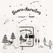 Camping together with kinbor A6 hand account book big ear dog Kulomi IP joint hand account cloth literary wind notebook sub-student small fresh notepad self-filling schedule planner