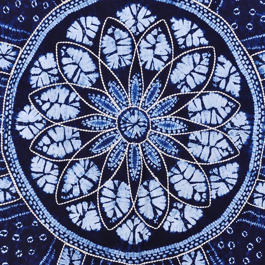 【150cm宽床单】恋上你的床艺术级扎染作品 睡在莲花盛开中 19