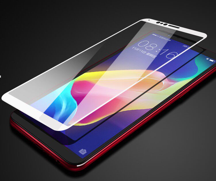 包邮 oppor11s钢化膜全屏覆盖r11splus手机贴膜全包边玻璃膜黑色无白