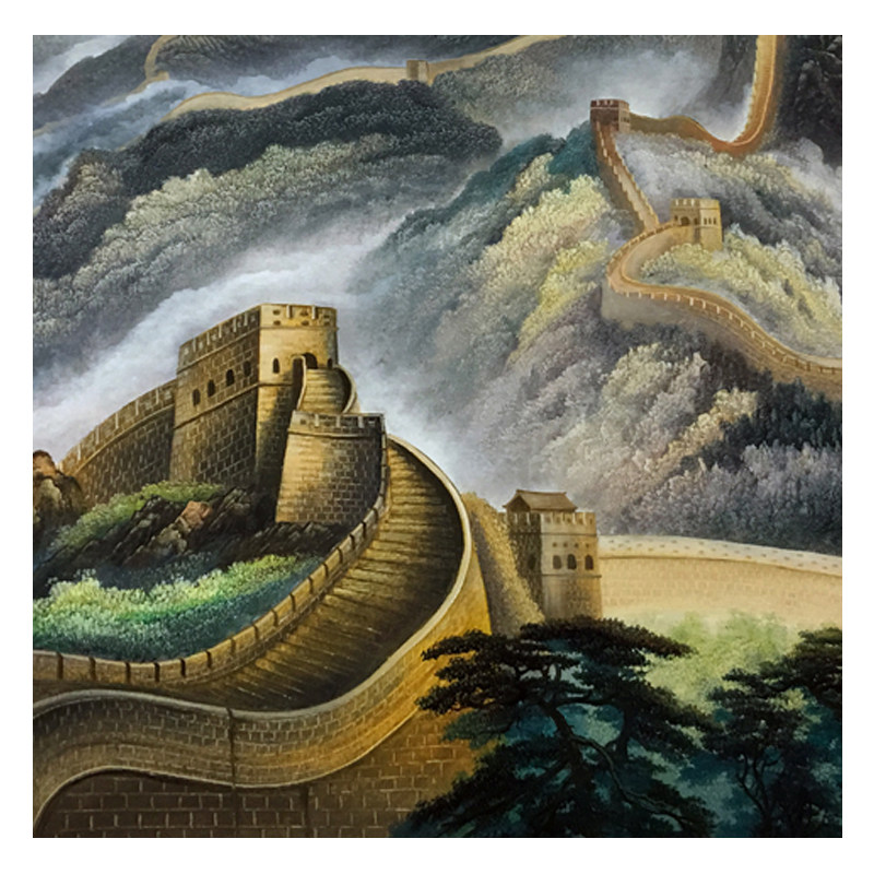 蔡运华《江山永固》大尺寸布面油画 100*150cm