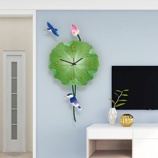 新中式钟表客厅静音创意大气时尚简约挂钟中国风挂墙艺术装饰时钟