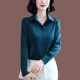 杭州真丝衬衫女士设计感气质纯色衬衣洋气高端桑蚕丝大牌职业上衣