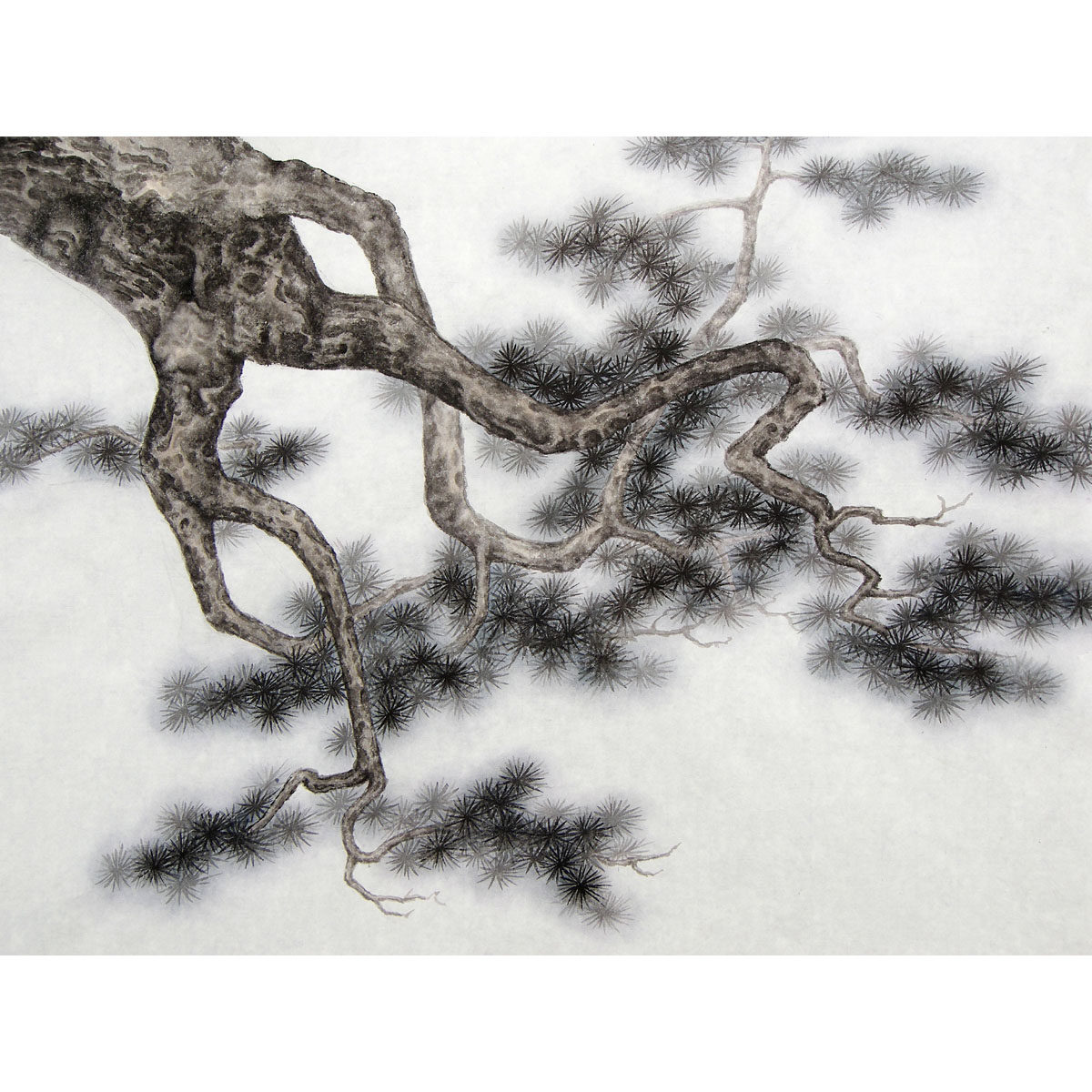 吴卡平《古松图》