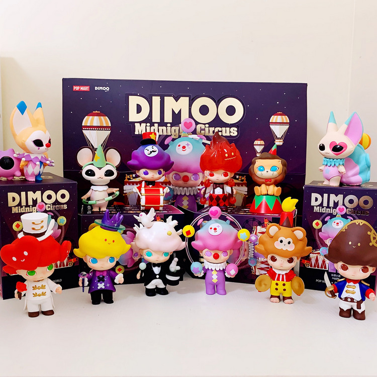 dimoo午夜马戏团盲盒泡泡玛特小丑公仔手办潮流玩具 正品特价包邮