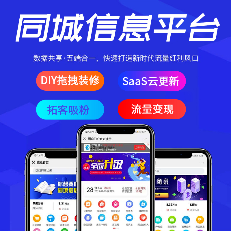 热销交友_同城信息平台小程序门户商圈资讯拼车交友分销活动多城市