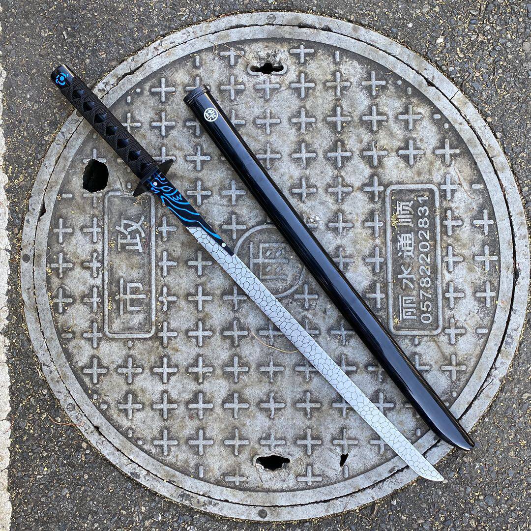 木头做的魔刀千刃紫色觉醒版1米大号刺客五六七刀567玩具未开刃