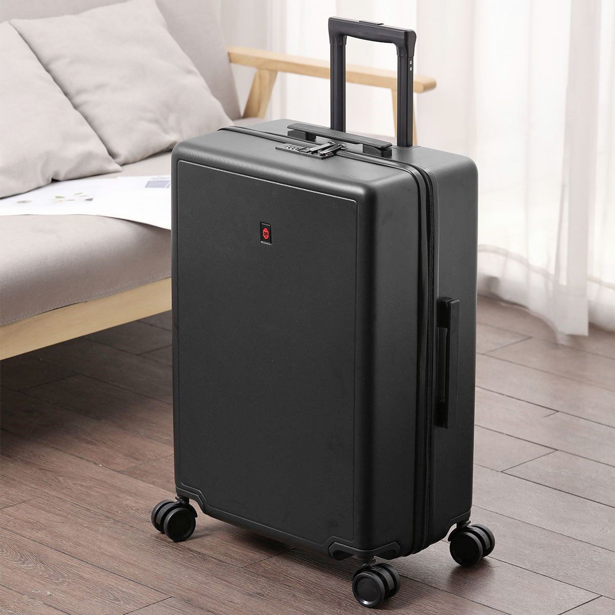 行李箱男结实耐用大容量拉杆箱万向轮旅行箱出口日系拉链款密码箱