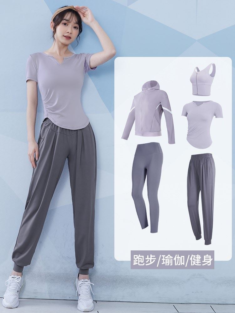 运动衣女健身房专用瑜伽服修身时尚跳绳锻炼专用衣服女式运动套装
