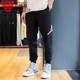 Nike耐克男裤2023冬款JORDAN篮球运动加绒收口束脚长裤FD7346-010