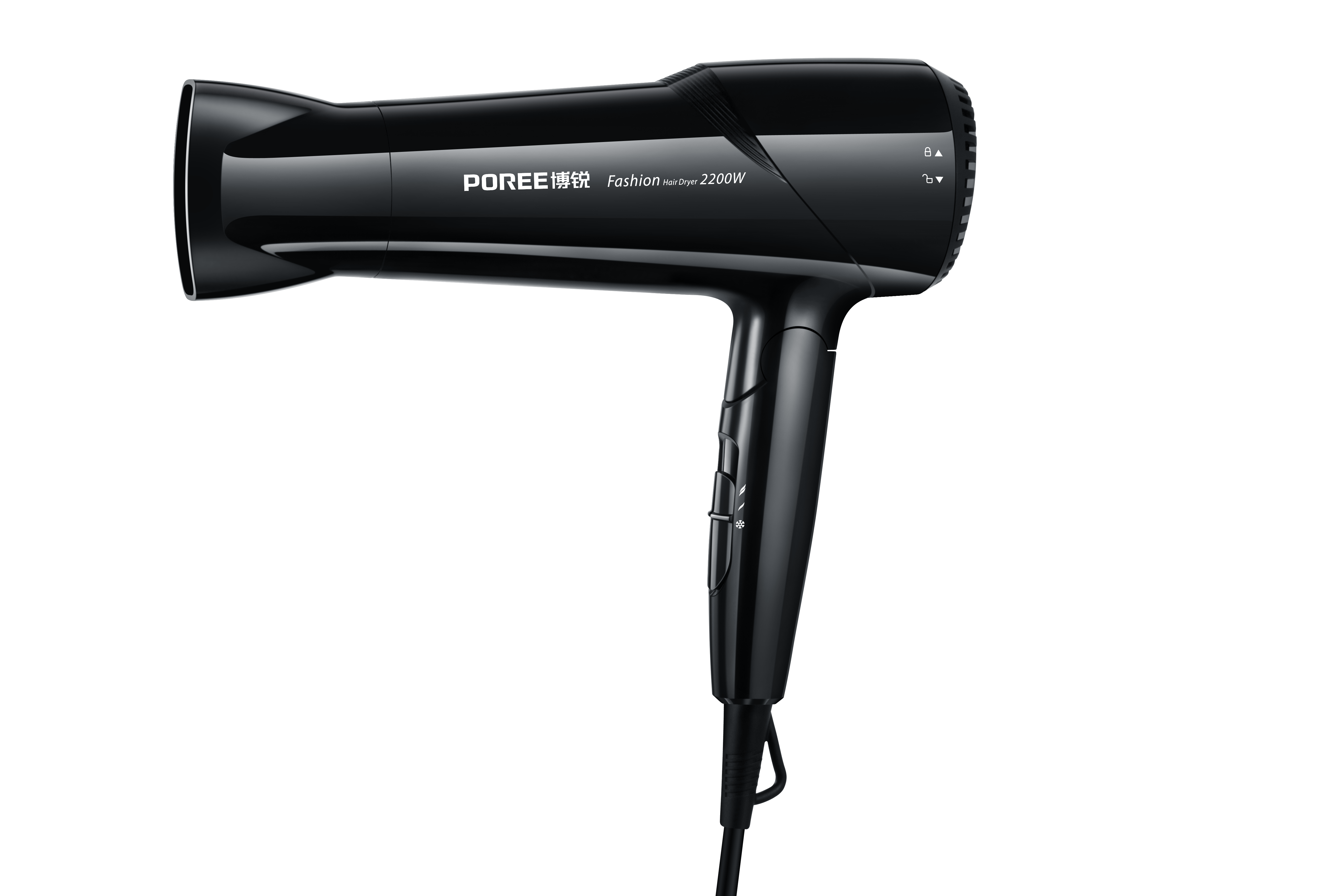 博锐吹风机大功率2200发廊理发店不伤发可折叠冷热风电吹风筒家用