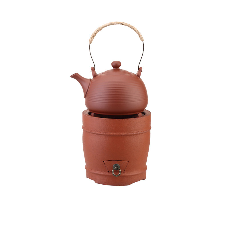 定制复古红泥炭炉潮州功夫茶小火炉碳火煮茶炉烧炭炉风炉电炉丝碳