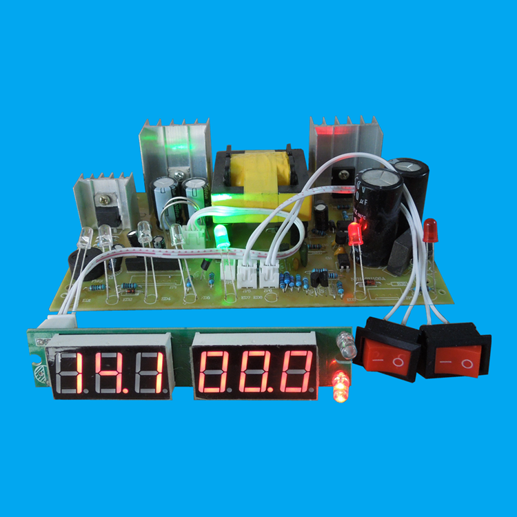 全智能型DIY电路板带电压电流显示汽车电瓶充电器12V24V伏蓄电池