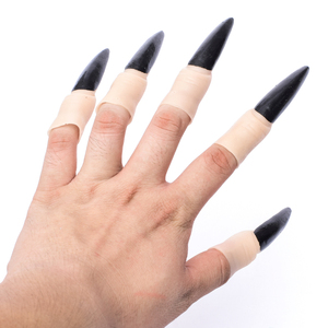 万圣节道具 儿童手指头cosplay装扮僵尸鬼指甲假套吸血鬼尖指甲