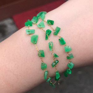 翡翠手链镶嵌图片