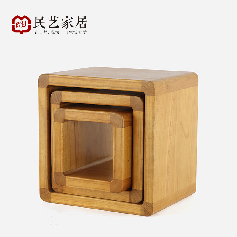 民艺日式家居创意实木小矮凳茶几圆凳子换鞋凳儿童板凳椅亲子凳椅