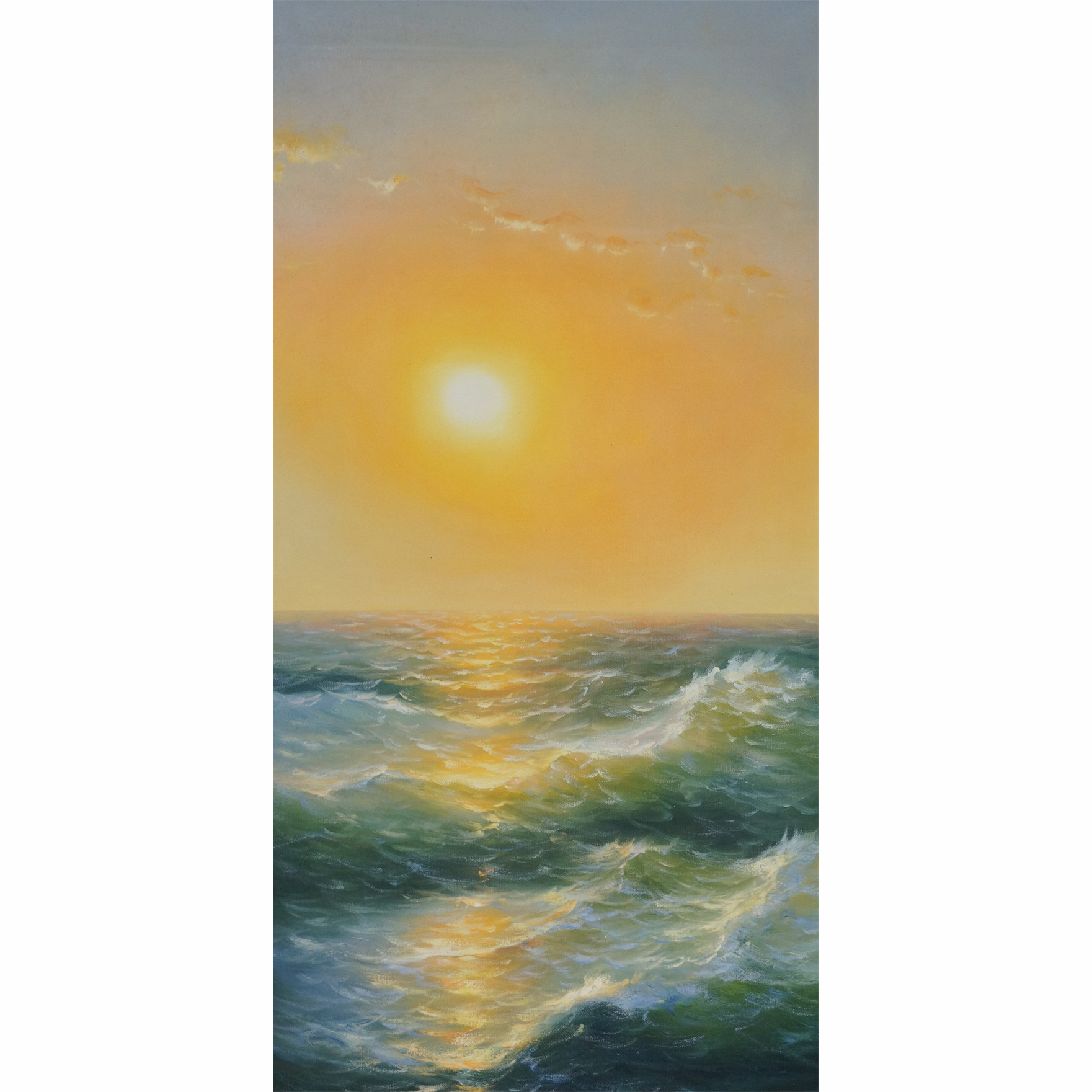 王伟《旭日东升》实力派画家