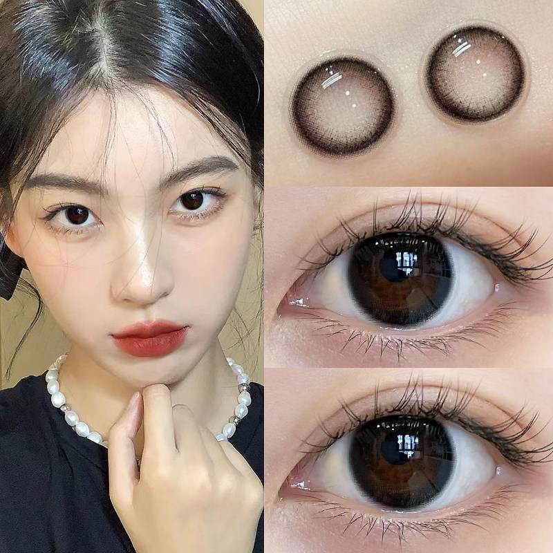 美瞳清洗护理液 海昌_海昌护理液半年抛美瞳黑色女小大直径隐形近视