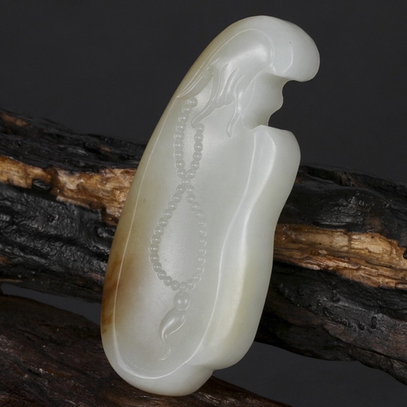 [源头好货-镇平]d 和田玉禅挂件34.40g