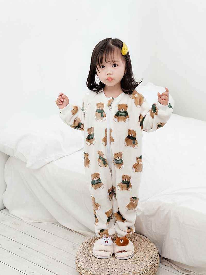 儿童冬天加厚睡袋宝宝睡觉防踢被神器一体式秋冬小童分脚2岁小孩