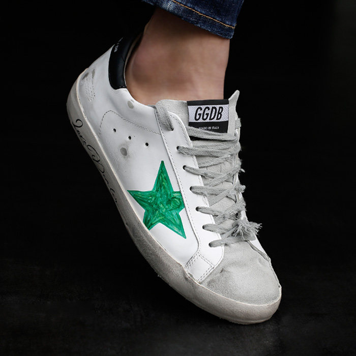 golden goose 鞋绿