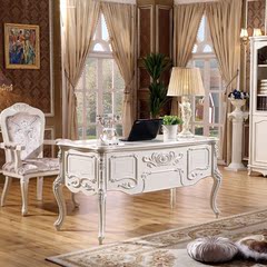 广臣 欧式书桌 白亮光烤漆1.5米书桌 书房家具办公桌法式书台桌03