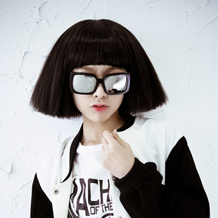 玉米须假发时尚女短发 爆炸头 蓬松扫帚头 夜店爆款假发 明星款