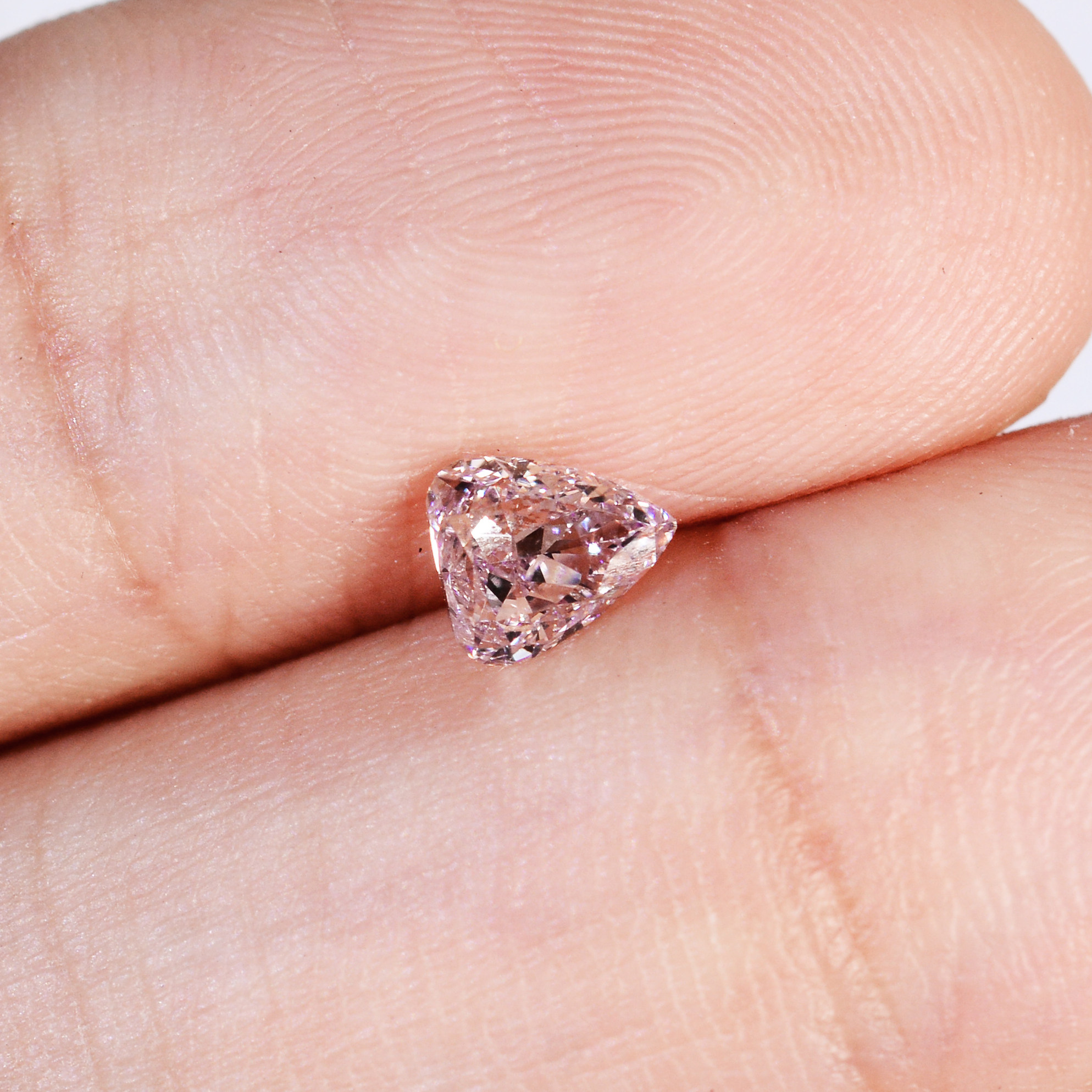 无保留底价 0.50ct gia证书 flp si2天然粉钻裸石7628