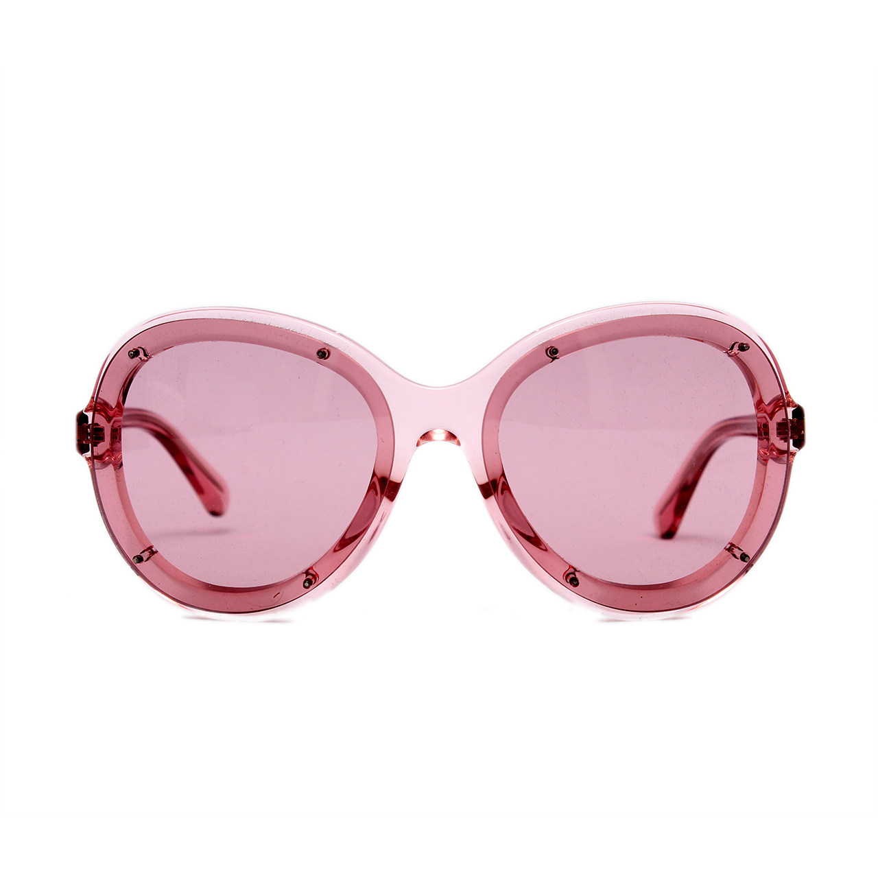 [9.9新]香奈儿chanel女士粉色太阳眼镜