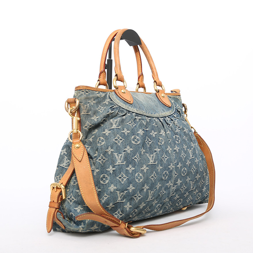 [8.5新]路易威登lv女士蓝色丹宁手提包