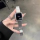 竹节小蛮腰不锈钢苹果S10手表带适用applewatch89代SE7S8S9iwatch