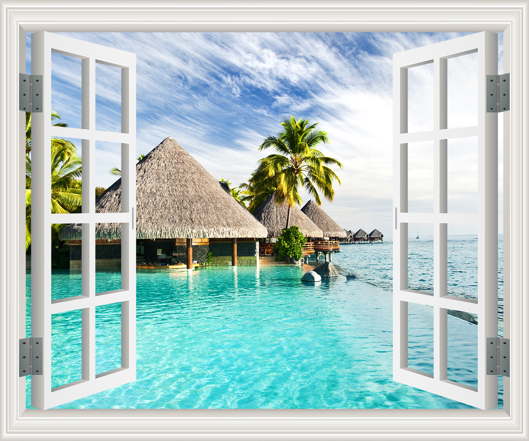 热销假窗户装饰 3d立体