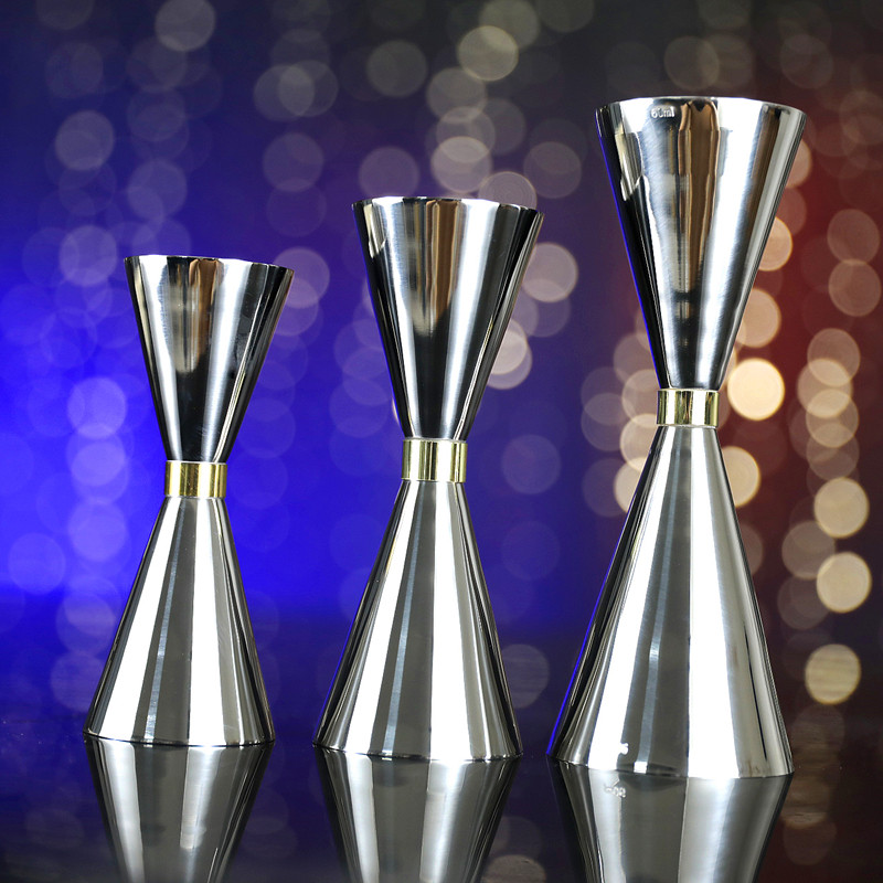 首嘉酒具台湾版金环量酒器盎司器量酒杯内刻度不锈钢量酒器安士杯