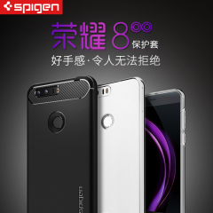 spigen 华为honor荣耀8手机壳硅胶透明超薄保护套全包软壳防摔