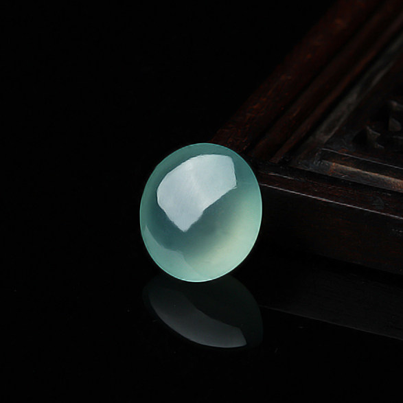 【四会直供】老坑冰种起光蛋面 1.30g