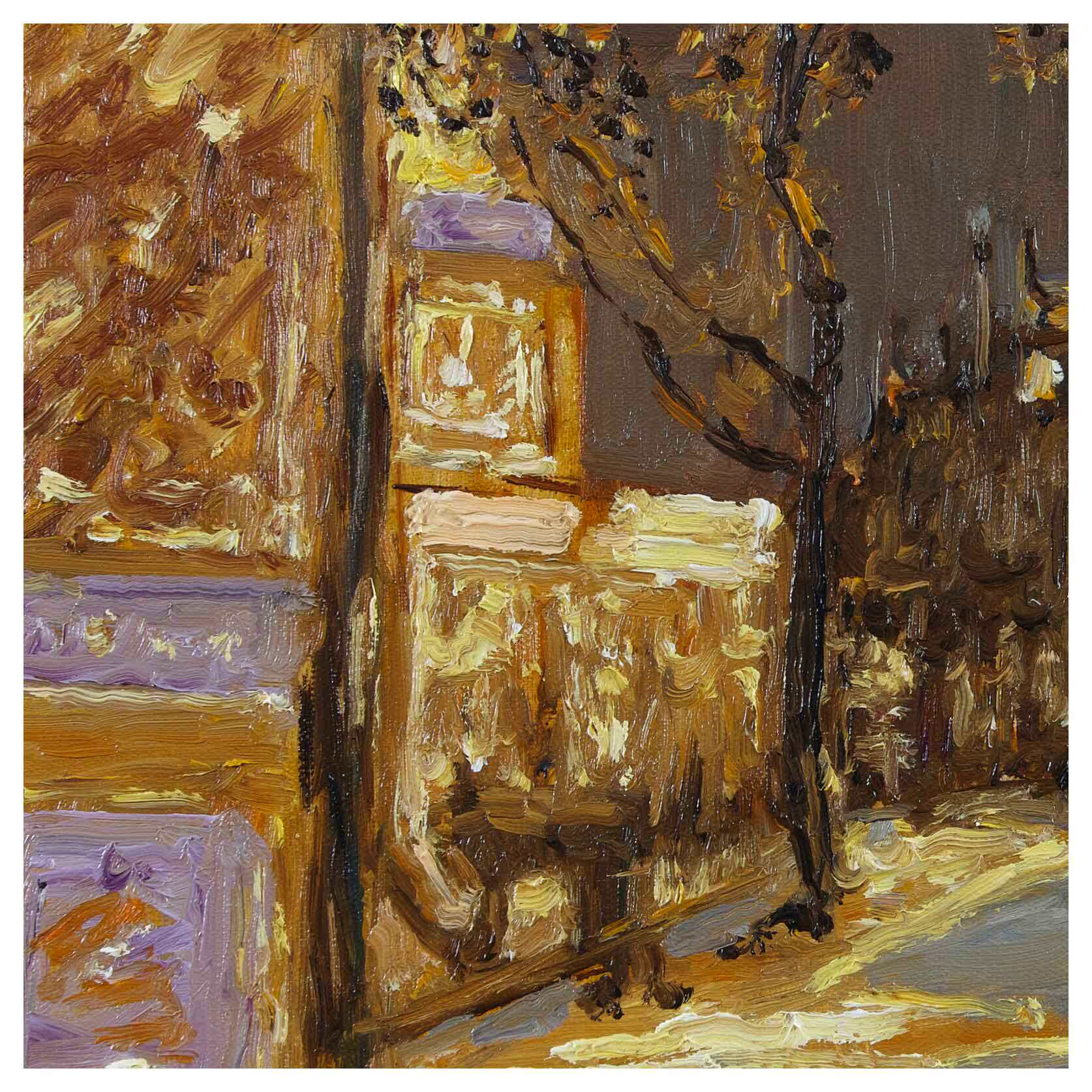 (临摹)维亚尔《风景》布面油画