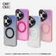 CARECASE 透色磁吸防摔手机壳 适用于华为Pura 70 Pro + 金属按键 镭射透色 原创设计个性简约高级感小众防摔