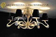 大师Jacco Maris Design设计时尚铜丝编织豪华蛇形客厅卧室吸顶灯