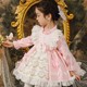 2023秋装新款洋气女童洛丽塔Lolita公主重工蕾丝裙蓬蓬裙生日礼服