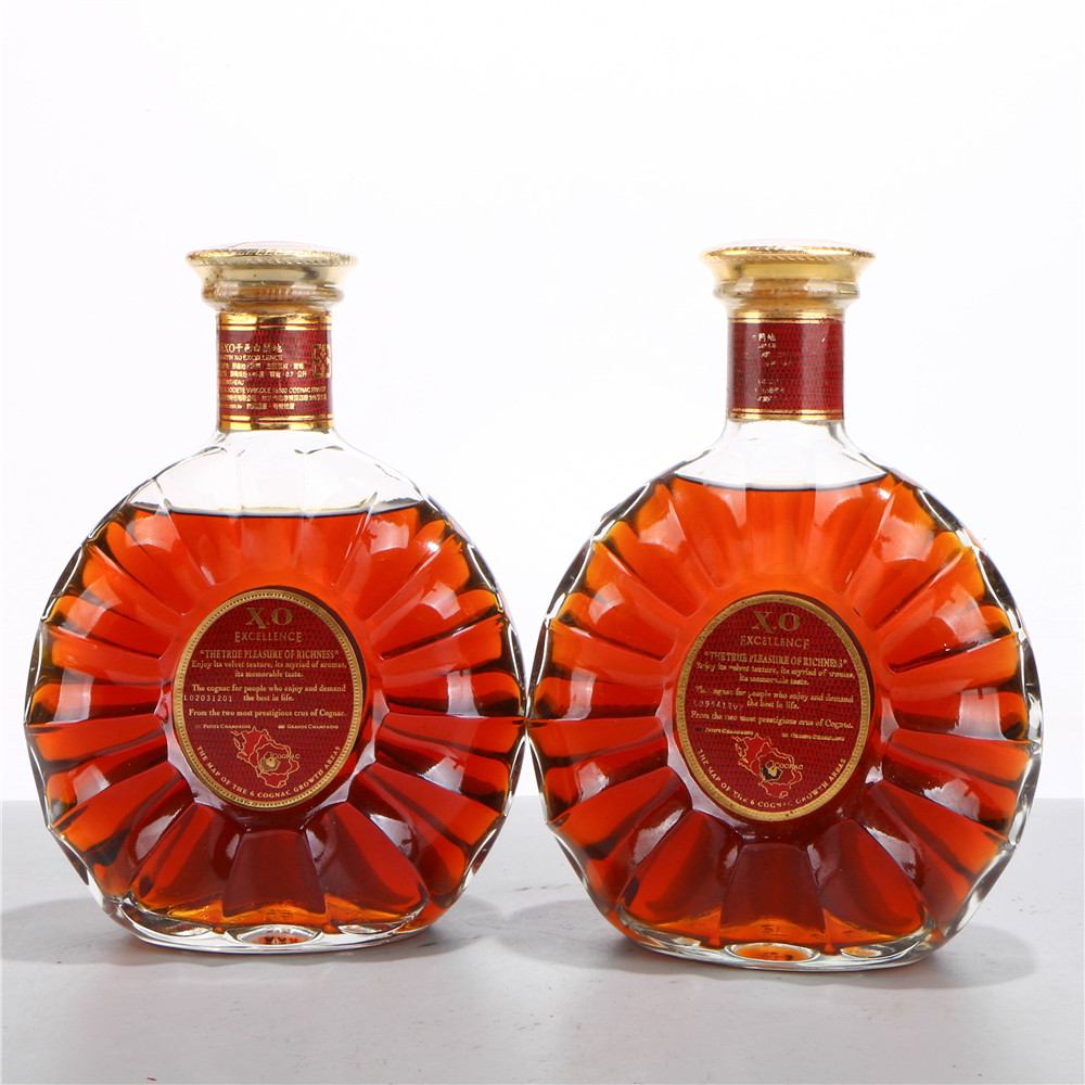 66.2000年代法国人头马xo干邑白兰地 40度700ml2瓶