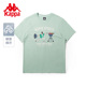 Kappa卡帕短袖新款男夏运动T恤休闲图案印花半袖夏季圆领短袖